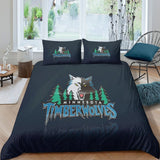 Laden Sie das Bild in den Galerie-Viewer, Minnesota Timberwolves Bedding Set Duvet Cover Without Filler