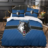 Laden Sie das Bild in den Galerie-Viewer, Minnesota Timberwolves Bedding Set Duvet Cover Without Filler