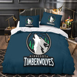 Laden Sie das Bild in den Galerie-Viewer, Minnesota Timberwolves Bedding Set Duvet Cover Without Filler