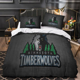 Laden Sie das Bild in den Galerie-Viewer, Minnesota Timberwolves Bedding Set Duvet Cover Without Filler