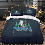 Laden Sie das Bild in den Galerie-Viewer, Minnesota Timberwolves Bedding Set Duvet Cover Without Filler