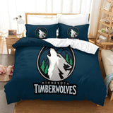 Laden Sie das Bild in den Galerie-Viewer, Minnesota Timberwolves Bedding Set Duvet Cover Without Filler