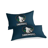 Laden Sie das Bild in den Galerie-Viewer, Minnesota Timberwolves Bedding Set Duvet Cover Without Filler