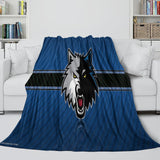 Laden Sie das Bild in den Galerie-Viewer, Minnesota Timberwolves Blanket Flannel Fleece Throw Room Decoration