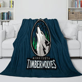 Laden Sie das Bild in den Galerie-Viewer, Minnesota Timberwolves Blanket Flannel Fleece Throw Room Decoration