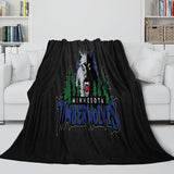 Laden Sie das Bild in den Galerie-Viewer, Minnesota Timberwolves Blanket Flannel Fleece Throw Room Decoration