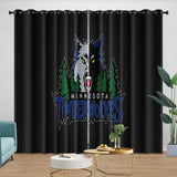 Laden Sie das Bild in den Galerie-Viewer, Minnesota Timberwolves Curtains Blackout Window Drapes Room Decoration