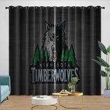 Laden Sie das Bild in den Galerie-Viewer, Minnesota Timberwolves Curtains Blackout Window Drapes Room Decoration