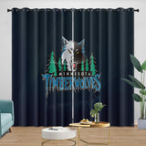 Laden Sie das Bild in den Galerie-Viewer, Minnesota Timberwolves Curtains Blackout Window Drapes Room Decoration