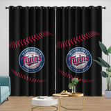 Laden Sie das Bild in den Galerie-Viewer, Minnesota Twins Curtains Blackout Window Drapes Room Decoration