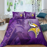 Laden Sie das Bild in den Galerie-Viewer, Minnesota Vikings Bedding Set Duvet Cover Without Filler