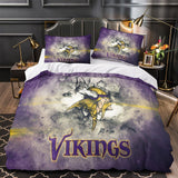 Laden Sie das Bild in den Galerie-Viewer, Minnesota Vikings Bedding Set Duvet Cover Without Filler