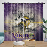 Laden Sie das Bild in den Galerie-Viewer, Minnesota Vikings Curtains Blackout Window Drapes Room Decoration