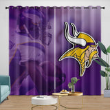 Laden Sie das Bild in den Galerie-Viewer, Minnesota Vikings Curtains Blackout Window Drapes Room Decoration