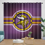 Laden Sie das Bild in den Galerie-Viewer, Minnesota Vikings Curtains Blackout Window Drapes Room Decoration