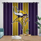 Laden Sie das Bild in den Galerie-Viewer, Minnesota Vikings Curtains Blackout Window Drapes Room Decoration