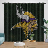 Laden Sie das Bild in den Galerie-Viewer, Minnesota Vikings Curtains Blackout Window Drapes Room Decoration