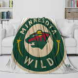 Laden Sie das Bild in den Galerie-Viewer, Minnesota Wild Blanket Flannel Throw Kids Room Decoration