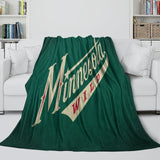 Laden Sie das Bild in den Galerie-Viewer, Minnesota Wild Blanket Flannel Throw Kids Room Decoration