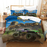 Laden Sie das Bild in den Galerie-Viewer, Monster Jam Steel Titans Truck Bedding Set Duvet Cover Without Filler