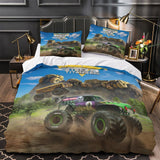 Laden Sie das Bild in den Galerie-Viewer, Monster Jam Steel Titans Truck Bedding Set Duvet Cover Without Filler