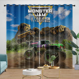 Laden Sie das Bild in den Galerie-Viewer, Monster Jam Steel Titans Truck Curtains Blackout Window Drapes