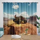 Laden Sie das Bild in den Galerie-Viewer, Monster Jam Steel Titans Truck Curtains Blackout Window Drapes