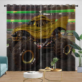 Laden Sie das Bild in den Galerie-Viewer, Monster Jam Steel Titans Truck Curtains Blackout Window Drapes