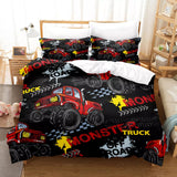 Laden Sie das Bild in den Galerie-Viewer, Monster Truck Bedding Set Pattern Quilt Cover Without Filler