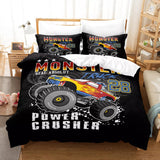 Laden Sie das Bild in den Galerie-Viewer, Monster Truck Bedding Set Pattern Quilt Cover Without Filler