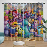 Laden Sie das Bild in den Galerie-Viewer, Monsters University Curtains Blackout Window Drapes Room Decoration