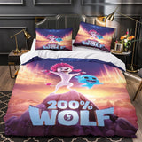 Laden Sie das Bild in den Galerie-Viewer, Film 200 % Wolf Bettwäsche Set Muster Bettbezug ohne Füllstoff