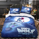 Laden Sie das Bild in den Galerie-Viewer, Film 200 % Wolf Bettwäsche Set Muster Bettbezug ohne Füllstoff