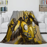 Laden Sie das Bild in den Galerie-Viewer, Movie Bumblebee Blanket Flannel Throw Kids Room Decoration