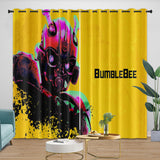 Laden Sie das Bild in den Galerie-Viewer, Movie Bumblebee Curtains Pattern Blackout Window Drapes Room Decoration