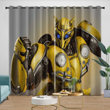 Laden Sie das Bild in den Galerie-Viewer, Movie Bumblebee Curtains Pattern Blackout Window Drapes Room Decoration