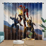 Laden Sie das Bild in den Galerie-Viewer, Movie Bumblebee Curtains Pattern Blackout Window Drapes Room Decoration