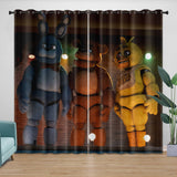 Laden Sie das Bild in den Galerie-Viewer, Movie Five Nights At Freddys Curtains Pattern Blackout Window Drapes