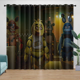 Laden Sie das Bild in den Galerie-Viewer, Movie Five Nights At Freddys Curtains Pattern Blackout Window Drapes