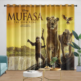 Laden Sie das Bild in den Galerie-Viewer, Mufasa, der König der Löwen, Vorhänge, Verdunkelungsvorhänge, Raumdekoration