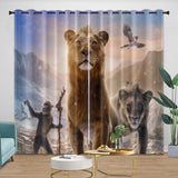 Laden Sie das Bild in den Galerie-Viewer, Mufasa, der König der Löwen, Vorhänge, Verdunkelungsvorhänge, Raumdekoration