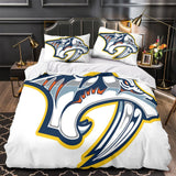 Laden Sie das Bild in den Galerie-Viewer, Nashville Predators Bedding Set Quilt Duvet Cover Without Filler