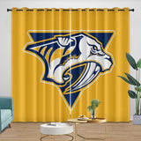 Laden Sie das Bild in den Galerie-Viewer, Nashville Predators Curtains Blackout Window Drapes Room Decoration