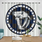 Laden Sie das Bild in den Galerie-Viewer, Nashville Predators Curtains Blackout Window Drapes Room Decoration