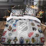 Laden Sie das Bild in den Galerie-Viewer, National Hockey League NHL Duvet Cover Bedding Set Without Filler