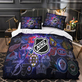 Laden Sie das Bild in den Galerie-Viewer, National Hockey League NHL Duvet Cover Bedding Set Without Filler