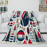 Laden Sie das Bild in den Galerie-Viewer, New England Patriots Blanket Flannel Fleece Throw Room Decoration