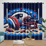 Laden Sie das Bild in den Galerie-Viewer, New England Patriots Curtains Blackout Window Drapes Room Decoration