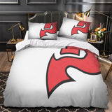 Laden Sie das Bild in den Galerie-Viewer, New Jersey Devils Bedding Set Quilt Duvet Cover Without Filler