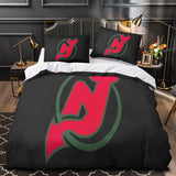 Laden Sie das Bild in den Galerie-Viewer, New Jersey Devils Bedding Set Quilt Duvet Cover Without Filler